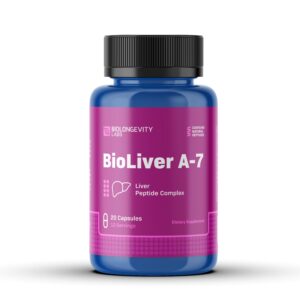 The World's Most Advanced Research Peptides and Bioregulators 111 BioLiver A-7 20ct - front