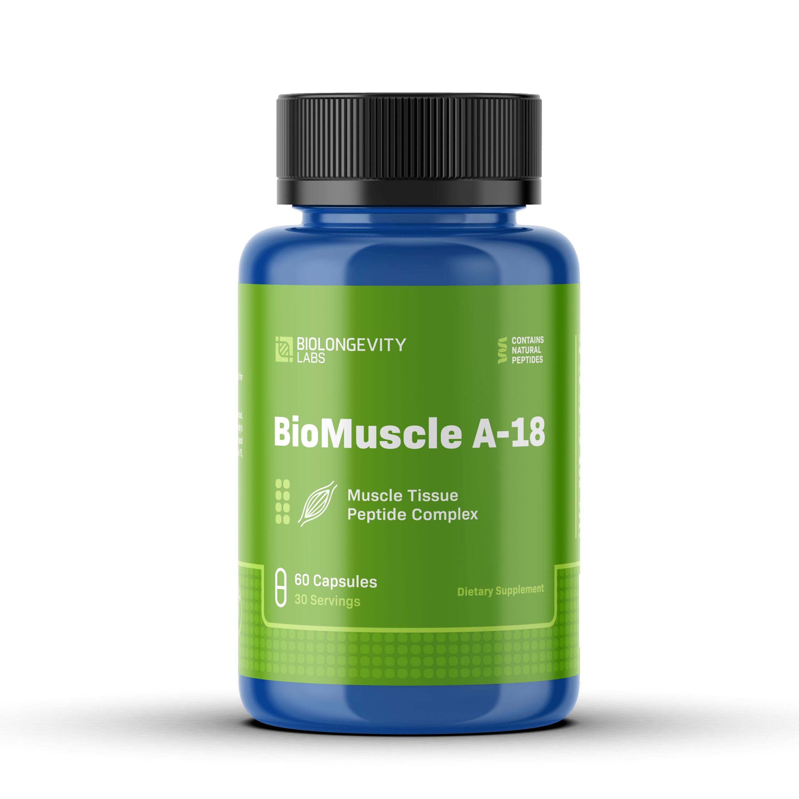 BioMuscle - A-18 Muscle Peptide Bioregulator (Gotratix) 1 BioMuscle A-18 60ct - front