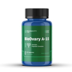The World's Most Advanced Research Peptides and Bioregulators 118 BioOvary A-15 60ct - front