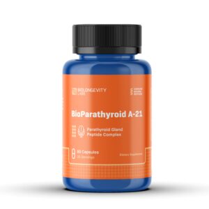 The World's Most Advanced Research Peptides and Bioregulators 97 BioParathyroid A-21 60ct - front