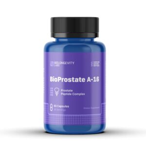 The World's Most Advanced Research Peptides and Bioregulators 106 BioProstate A-16 60ct - front
