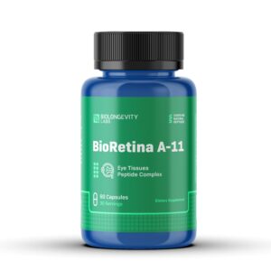 The World's Most Advanced Research Peptides and Bioregulators 116 BioRetina A-11 60ct - front