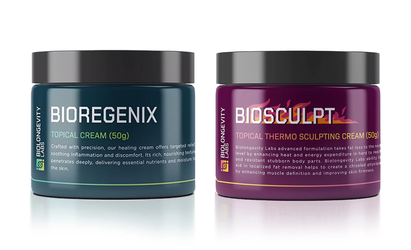 a bundle of peptide creams