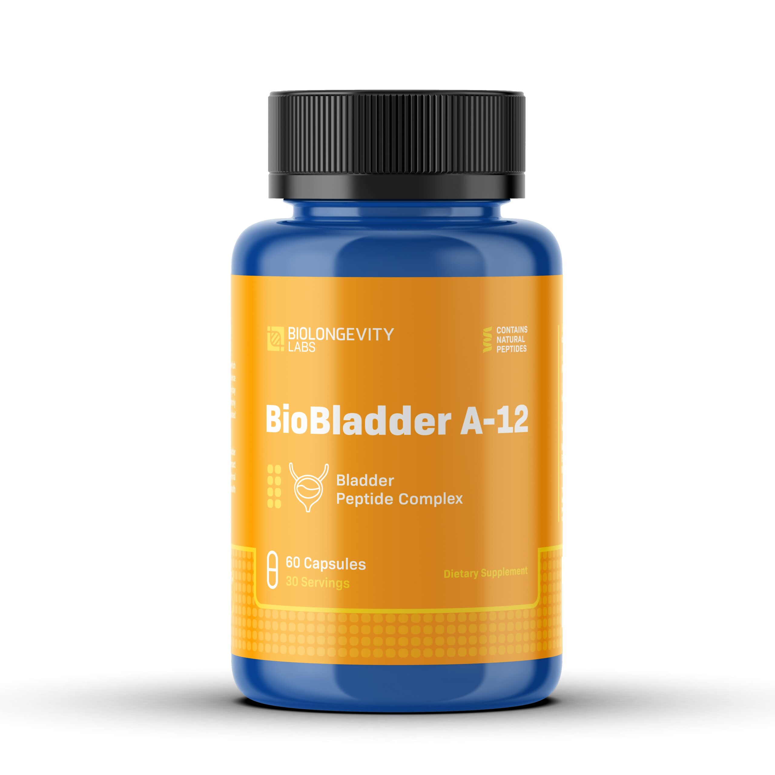 BioBladder - A-12 Bladder Peptide Bioregulator (Chitomur) 1 BioBladder A-12 60ct - front